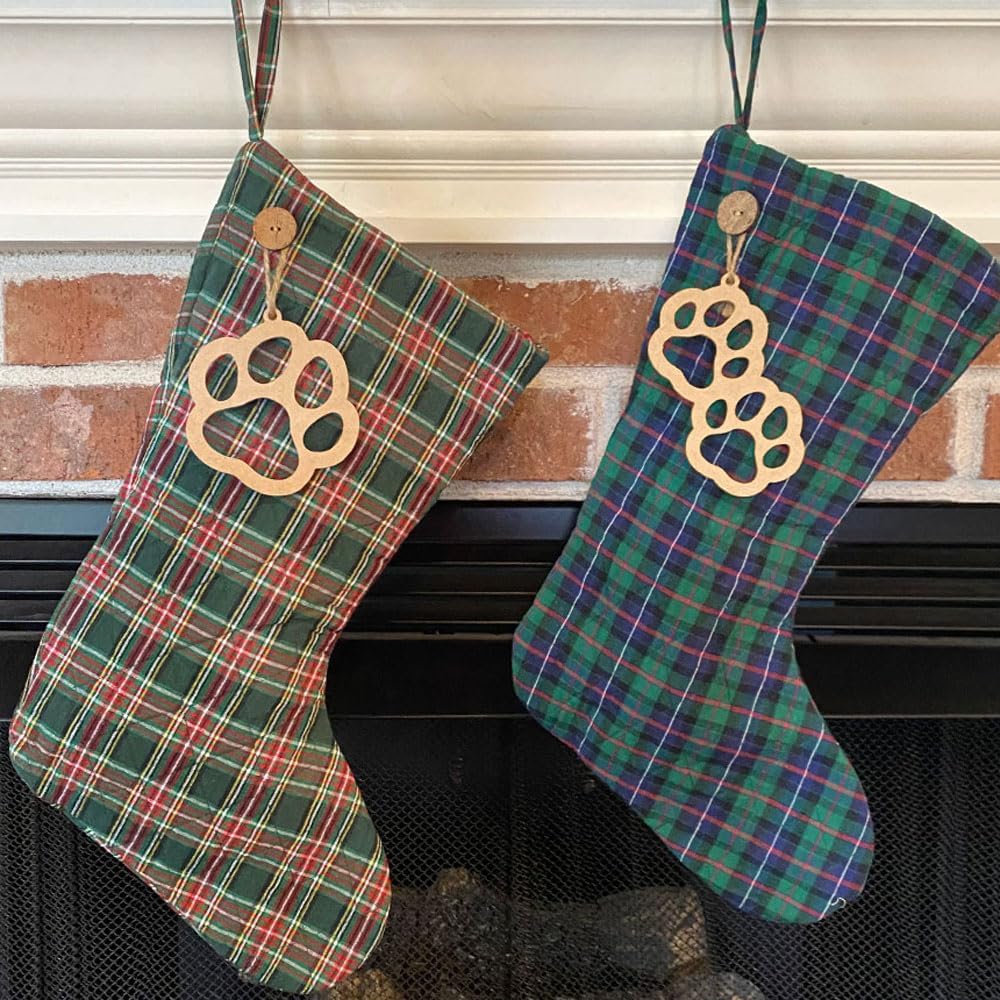 Marilee Home 18" Primitive Black 5 Quilted Stocking with Personalized Charm
