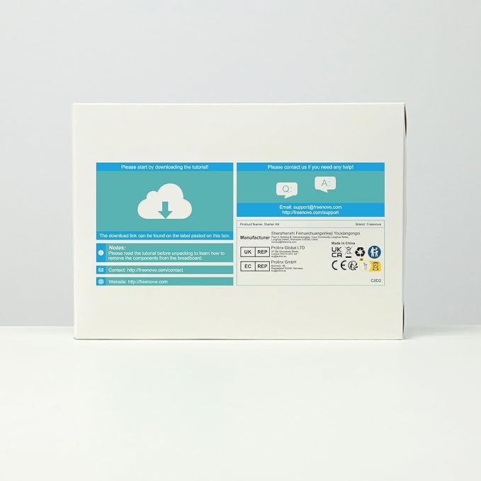 Freenove Complete Starter Kit with Board V5 Rev4 WiFi (Compatible with Arduino IDE), Arm Cortex-M4 Microcontroller, Onboard ESP32-S3, 474-Page Detailed Tutorial, 343 Items, 90 Projects