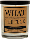 What (and I Can't Stress This Enough) The F, Best Friend, Friendship Gifts for Women or Men, Birthday, Going Away, Funny Gifts for Friends, Long Distance, Funny Candle, Scented Soy 10 oz Candle