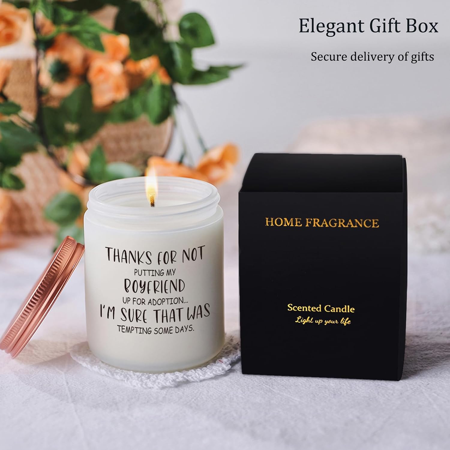Gifts for Boyfriends Mom - Mother in Law Mothers Day Gift, Birthday Christmas Gifts for Mother-in-Law, Boyfriend's Mom, Women Gift Candle