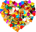 Metallic Glitter Heart Shaped Foil Confetti - Flame Retardant, Great for Birthday Parties, Concerts, Weddings & More (0.45 Pounds)