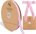 Pink Velvet Ribbon 5/8'' 25 Yards for Christmas Tree, Gift Wrapping, Flower Bouquet, Wreath Decorations, Bow Making