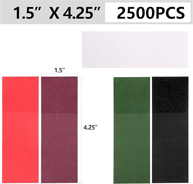 2500pcs Self-Adhesive Napkin Bands & Silverware Wraps, 5 Colors (Burgundy/Red/White/Black/Hunter Green) – Thickened Napkin Rings for Weddings, Restaurants, Party Decor