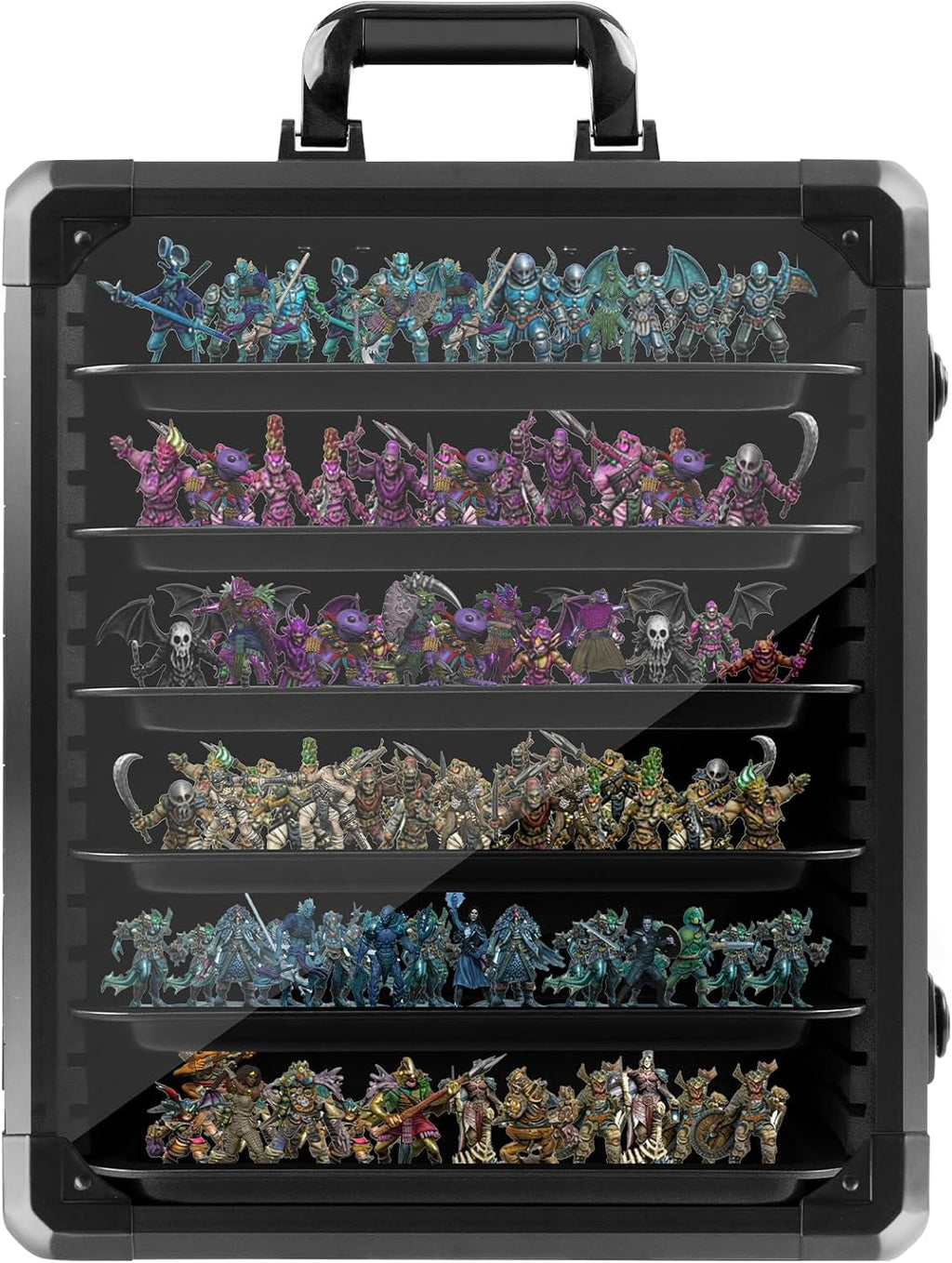 miniature storage case, carry & display for warhammer, main product view