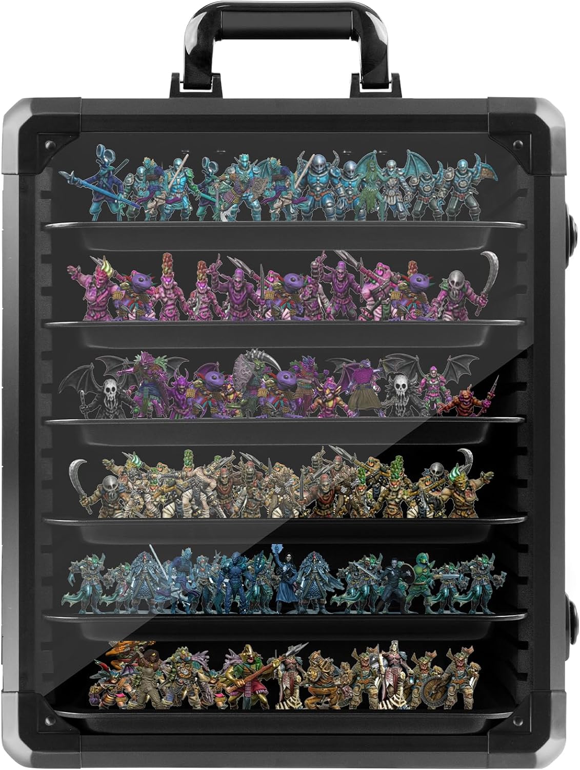 miniature storage case, carry & display for warhammer, main product view