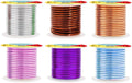 Mandala Crafts 10 Gauge Anodized Aluminum Craft Wire for Jewelry Making - 120 FT Colored Flexible Silver Copper Purple Pink Brown Ice Blue Wire - Bendable for Bonsai Armature Crafting Sculpting