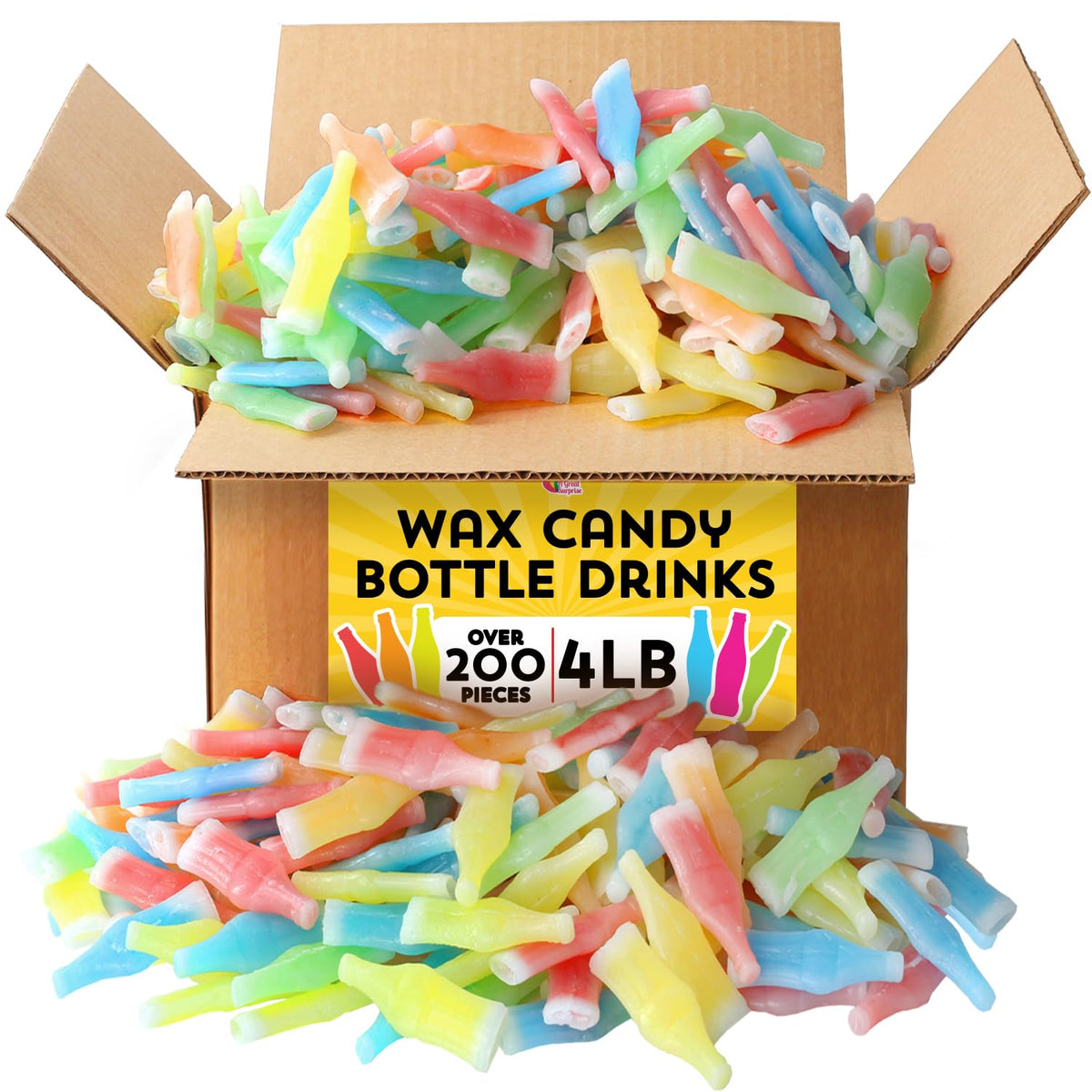 Wax Bottle Candy - 4 Pounds - Pastel Favors