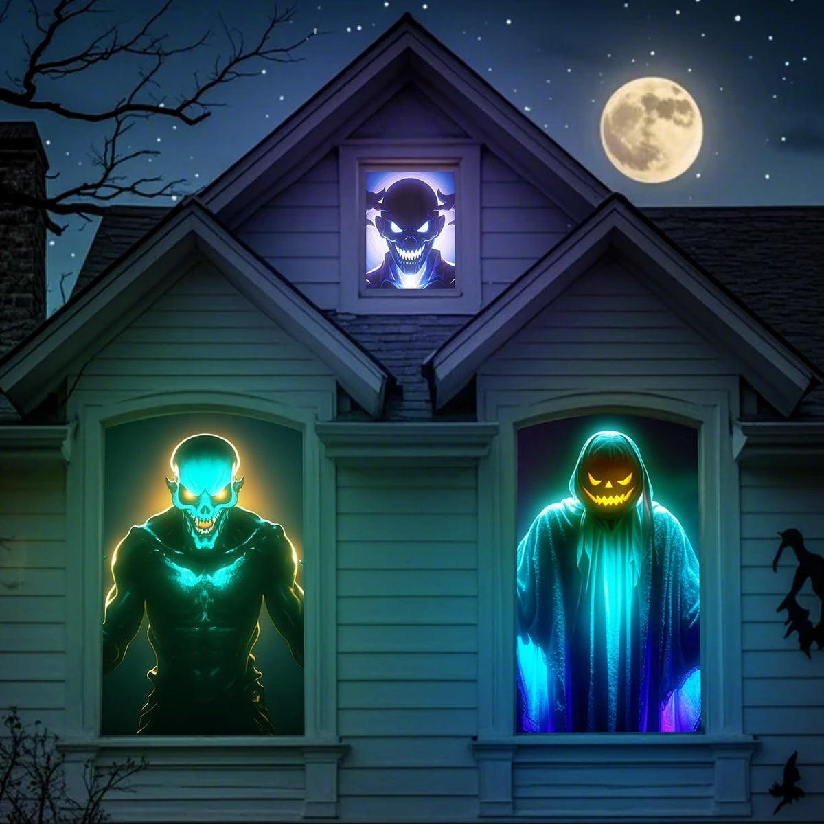 Halloween Projector Hologram Foldable Screen: 100 Inch Portable Anti Crease I...