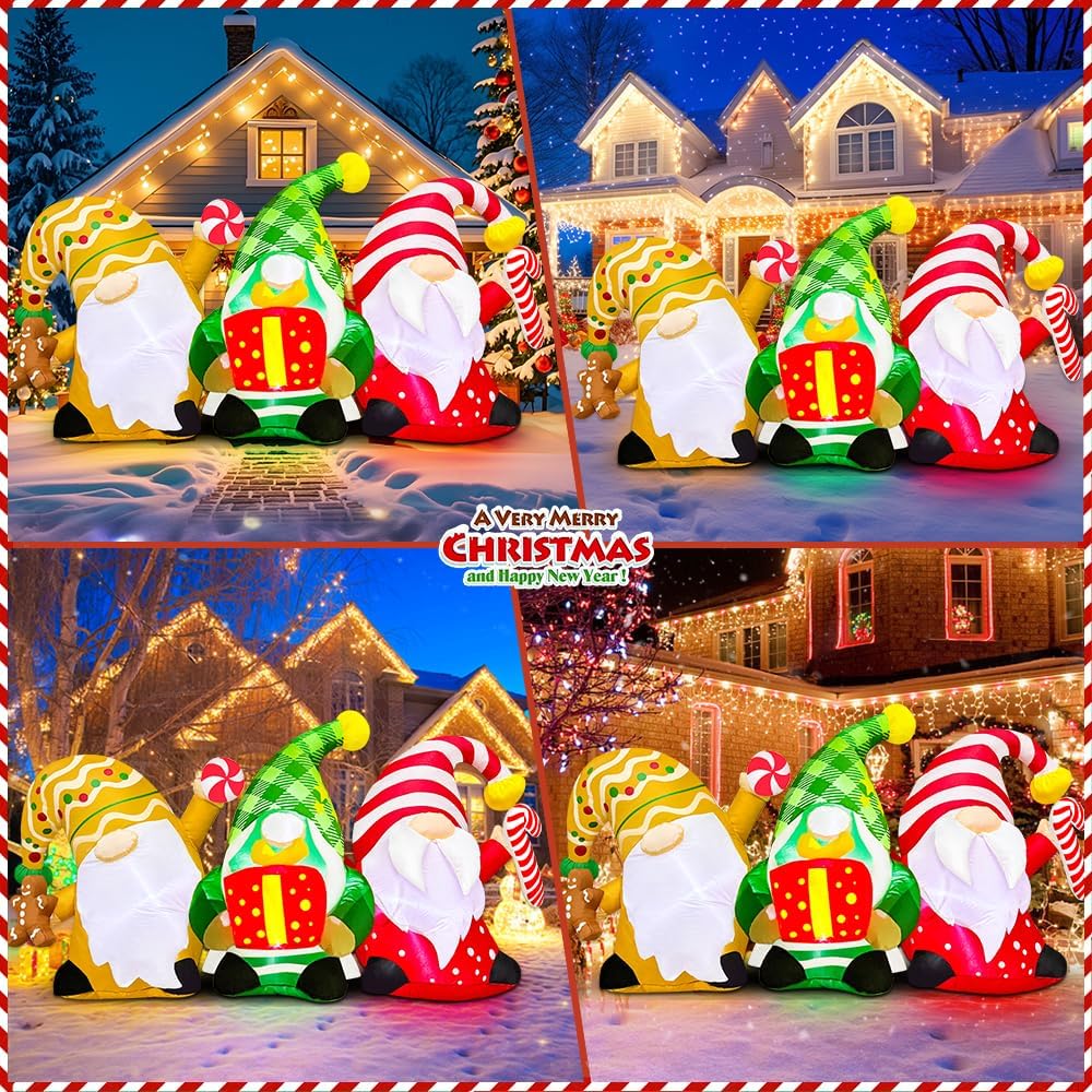 kooy 6ft christmas inflatables outdoor decorations inflatable christmas shown in use