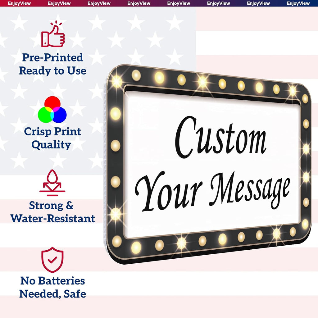 Custom Wedding Bottle Service Sign for Entrance, Bridal Party Entrance Props, Club Style Wedding Decor, After Party & Nightclub Theme, Personalized Name & Text Printed Sign, 12-24", 1Pack