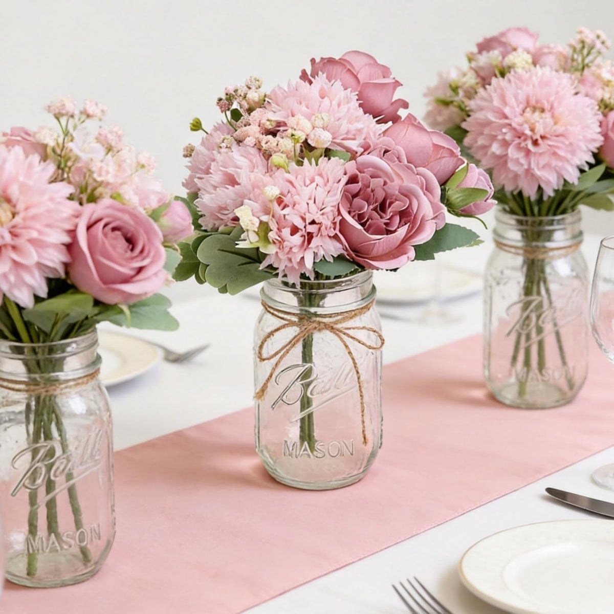16 bundles peonies artificial flowers bulk - blush, package contents