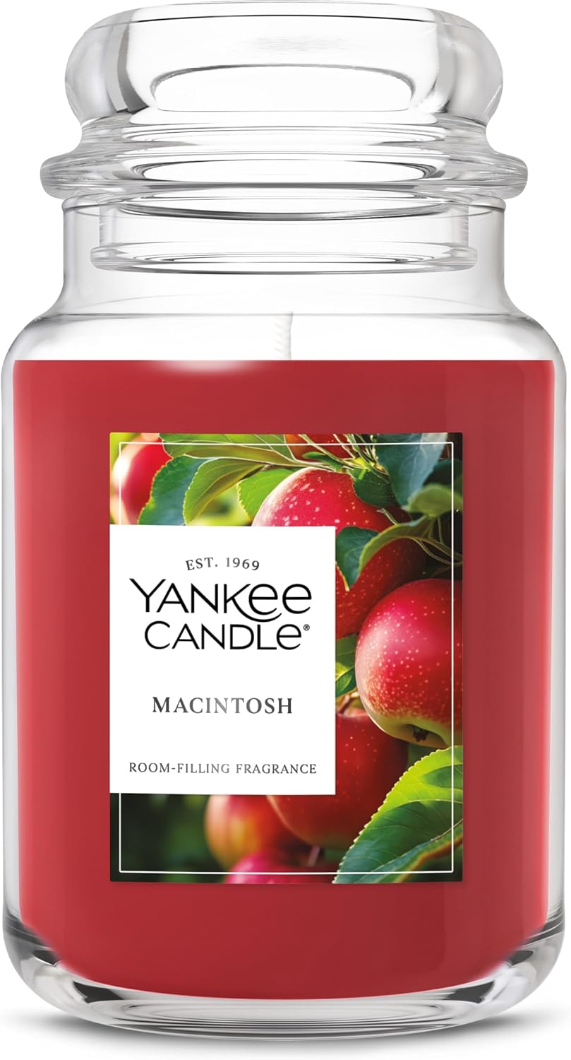 Yankee Candle Macintosh Scented Candle, 22oz Large Jar