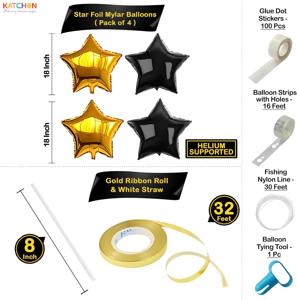 katchon set, pack of 86, new years eve, side view