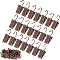 JANYUN 120 Pack Clip Hook Set Stainless Curtain Clips for Curtain Photos Home Decoration Art Craft Dispaly Hang Clip (Copper)