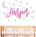 Custom Name Sign with Thematic Decorative Wall Shapes Nursery Name Sign, Personalized Baby Gifts Nursery Wall Decor Baby Name Sign Wooden Name Sign for wall Name Wall Decal