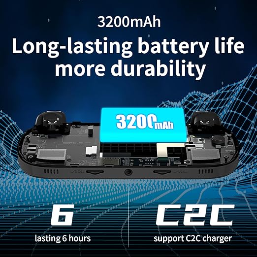 RG40XX H Handheld Game Console RG40XXH Retro Gaming Console 4.0'' IPS Screen with 64G TF Card Pre-Installed Games Linux System Supports 5G WiFi Bluetooth HDMI and TV Output New Emulator RG40XX Black