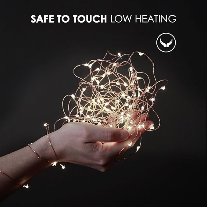 12 Pack Fairy Lights Battery Operated String Lights，7FT 20LED Waterproof Silver Wire Christmas Lights Outdoor,Firefly Mini Lights for Bedroom Party Birthday Wedding Home Decor