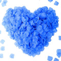 CODE FLORIST 1100 PCS Light Blue Silk Rose Petals for Valentine's Day,Romantic Night,Wedding,Proposal Anniversary Flower Decorations(Separated,Scented)