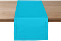 Ruvanti Linen Table Runner 72 Inches, Classic Hemstitch, Washable, Reusable, Non-Slipping, Stain Resistant- Perfect for Parties, Weddings, Dinners, Thanksgiving, Christmas, Indoor use – Blue