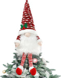 Gnome Christmas Tree Topper, Santa Plush Ornaments Party Decoration Supplies