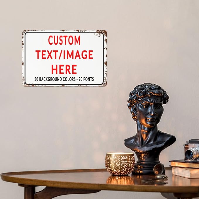 Custom Sign Personalized Custom Metal Sign, Customize For Office, Business, Workplace, Office, Home, Delivery Signs 8x12