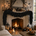 black halloween mantle garland decor gothic garlands for, main product view