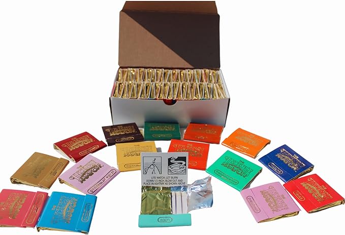 Box of 50 Incense Matches: Variety Pack - Eliminates Bathroom Odors While Adding Fragrance - 30 Strikes per Matchbook, 1,500 Strikes per Purchase