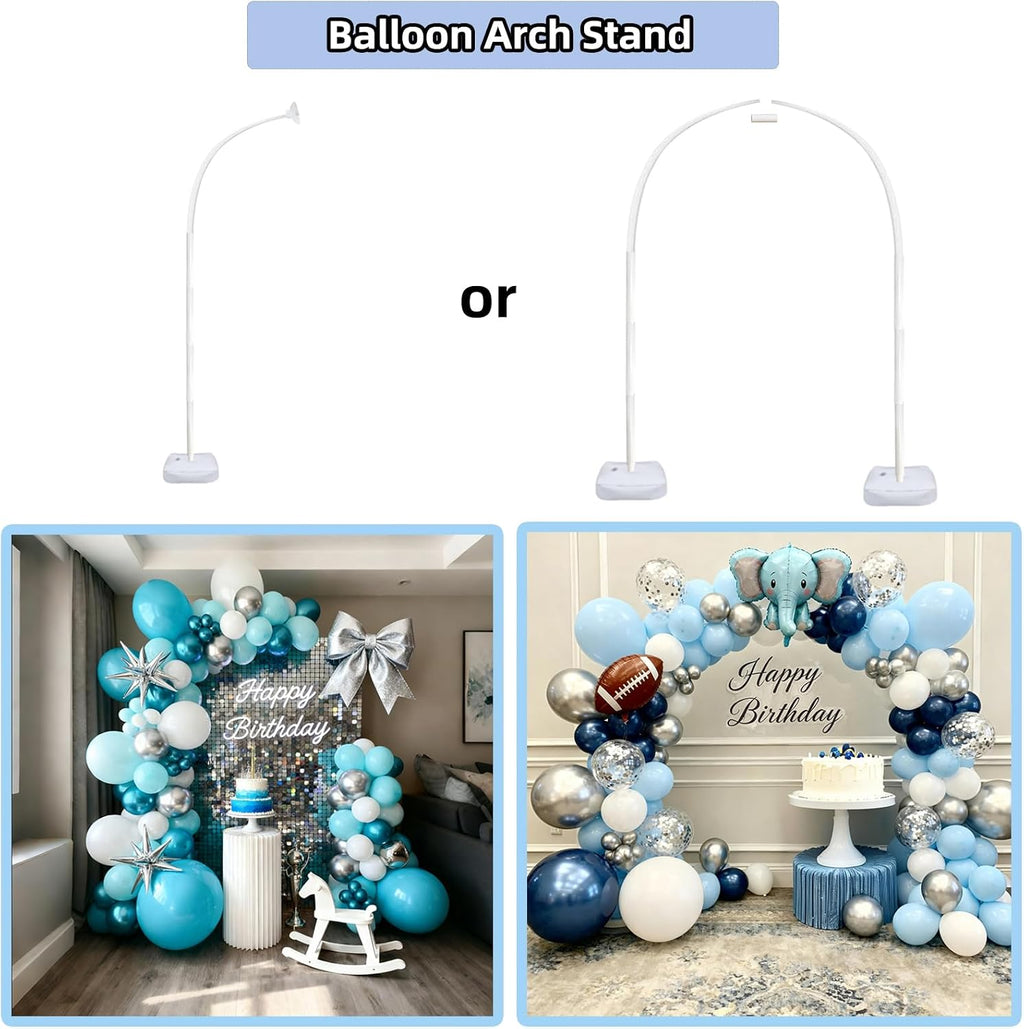 balloon arch stand kit 9ft &5.6ft,heavy duty base showing dimensions