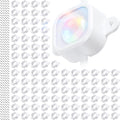100Pcs Light Clips for Govee H706, Mounting Brackets Compatible with Govee Pro Permanent Outdoor Lights Extension, 200pcs Screws Secure Installation
