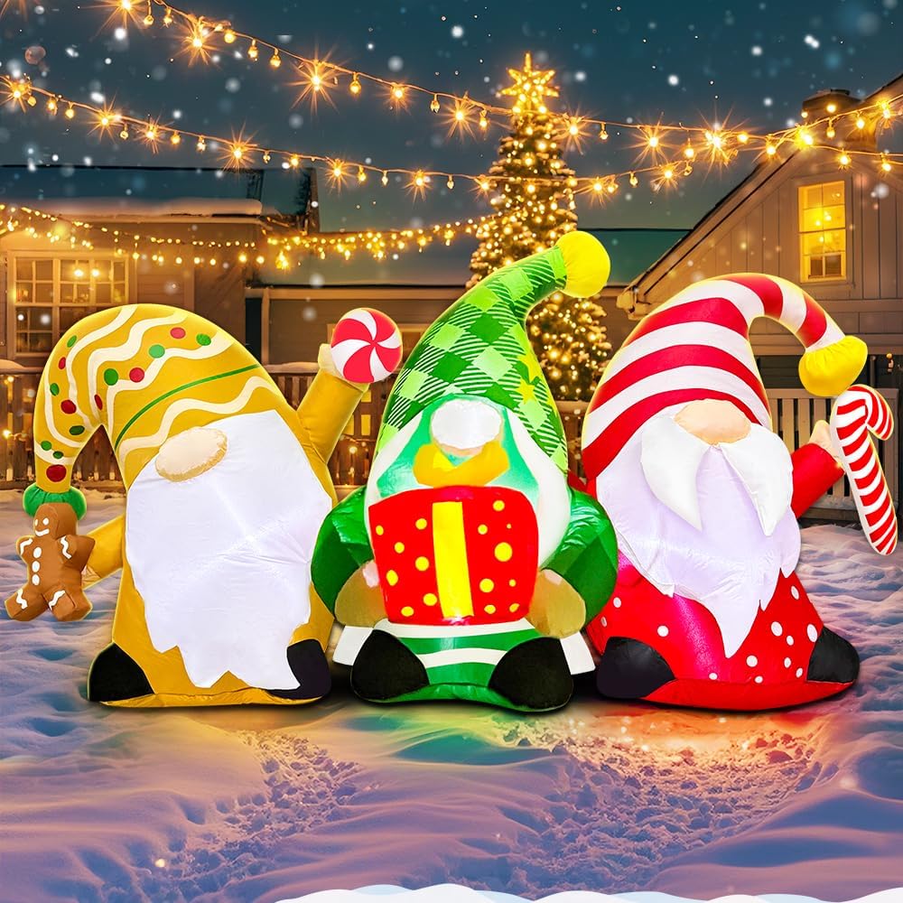 kooy 6ft christmas inflatables outdoor decorations inflatable christmas, main product view