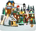 christmas village house 10.2 inch christmas decorations skiing, main product view