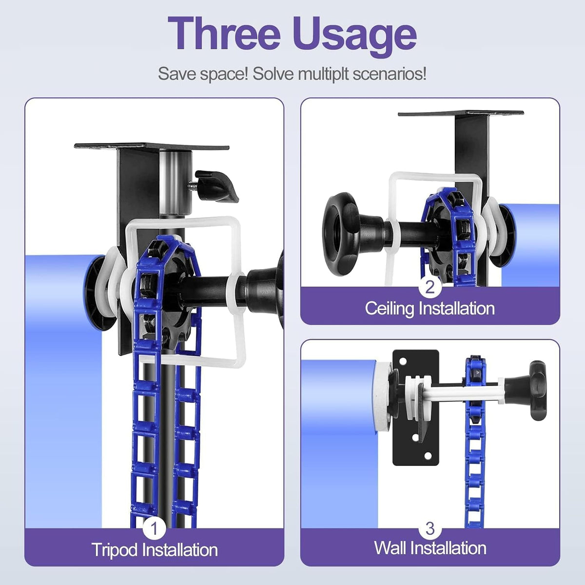 EMART Photography Backdrop Wall Mount Single Roller Support System