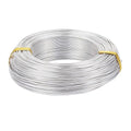 Fashewelry 328 Feet 15 Gauge Aluminum Wire Silver Bendable Metal Craft Wire for Beading Jewelry Craft Making