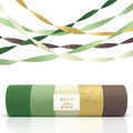 AOYOO 5 Rolls Crepe Paper Streamers - Sage Olive Green, Gold & Ivory Party Decorations for Wedding, Bridal Shower, Engagement, Boho Eucalyptus Birthday Backdrop St. Patrick's Day (Not Fabric Ribbon)