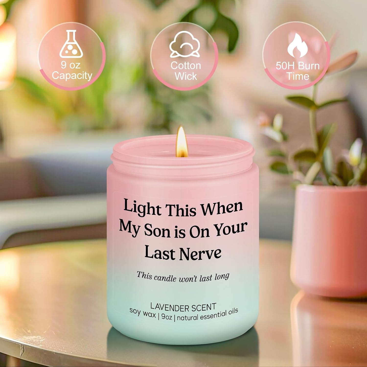 LEADO Candle, Daughter in Law Gifts - Funny Wedding, Mothers Day, Birthday Gifts for Daughter in Law, Sons Girlfriend, Future Adult DIL - DIL Present from Mother in Law - Bride, Bridal Shower Ideas