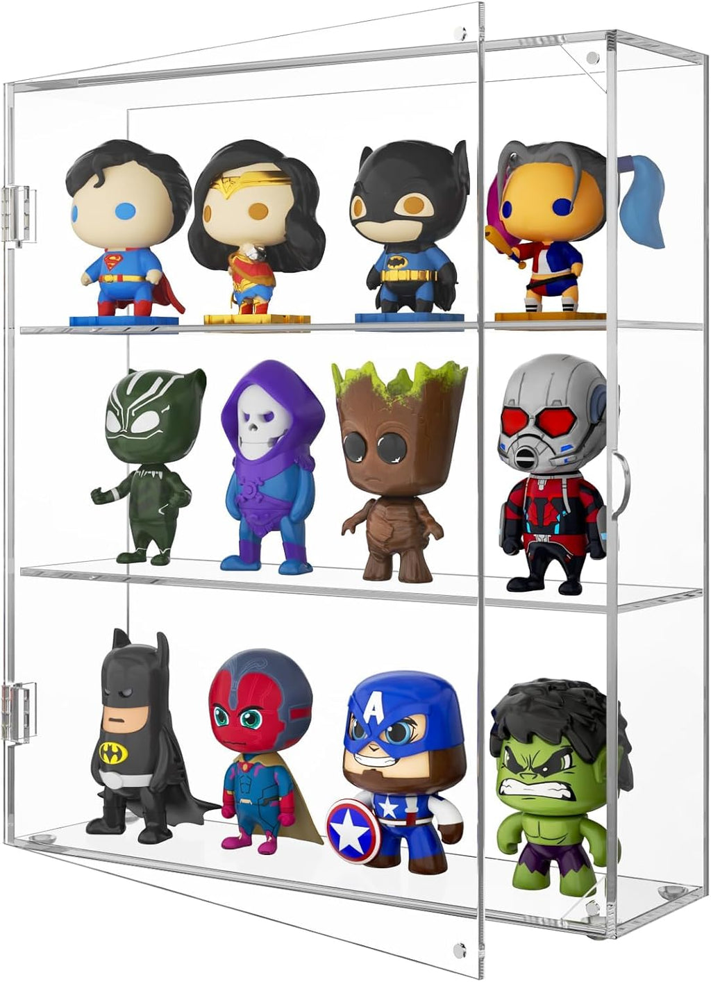 niubee acrylic display case for figures, dustproof clear, main product view