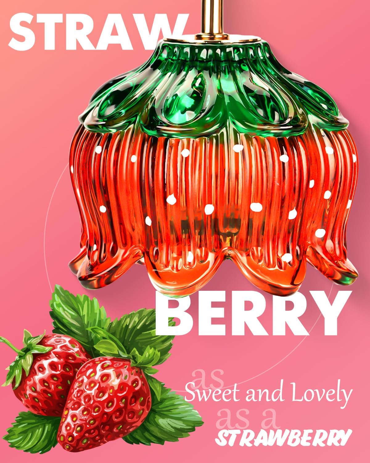 Funistree Flower Candle Warmer Lamp with Timer, Dimmable Candle Lamp Warmer, Christmas Birthday Gifts for Women Mom Her, Housewarming Home Decor, Lotus Wax Warmer for Yankee Candles - Strawberry