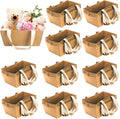 cedilis 50 pack kraft gift basket with handles, main product view