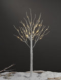 LIGHTSHARE 4 Feet Birch Tree, 48 LED Lights, Warm White, for Home, Festival, Party, and Christmas Decoration, Indoor and Outdoor Use