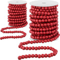 giegxin 2 pcs christmas red wood bead garland, main product view