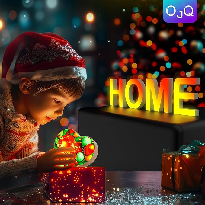 OJQ Light Up Letters LED Letter - Bedroom Lighted Colorful Alphabet Letter Music Sync Color Change - Christmas Birthday Gifts for Girl - Teen Girls Room Decor Gifts Party Home Wall Bedroom Decor