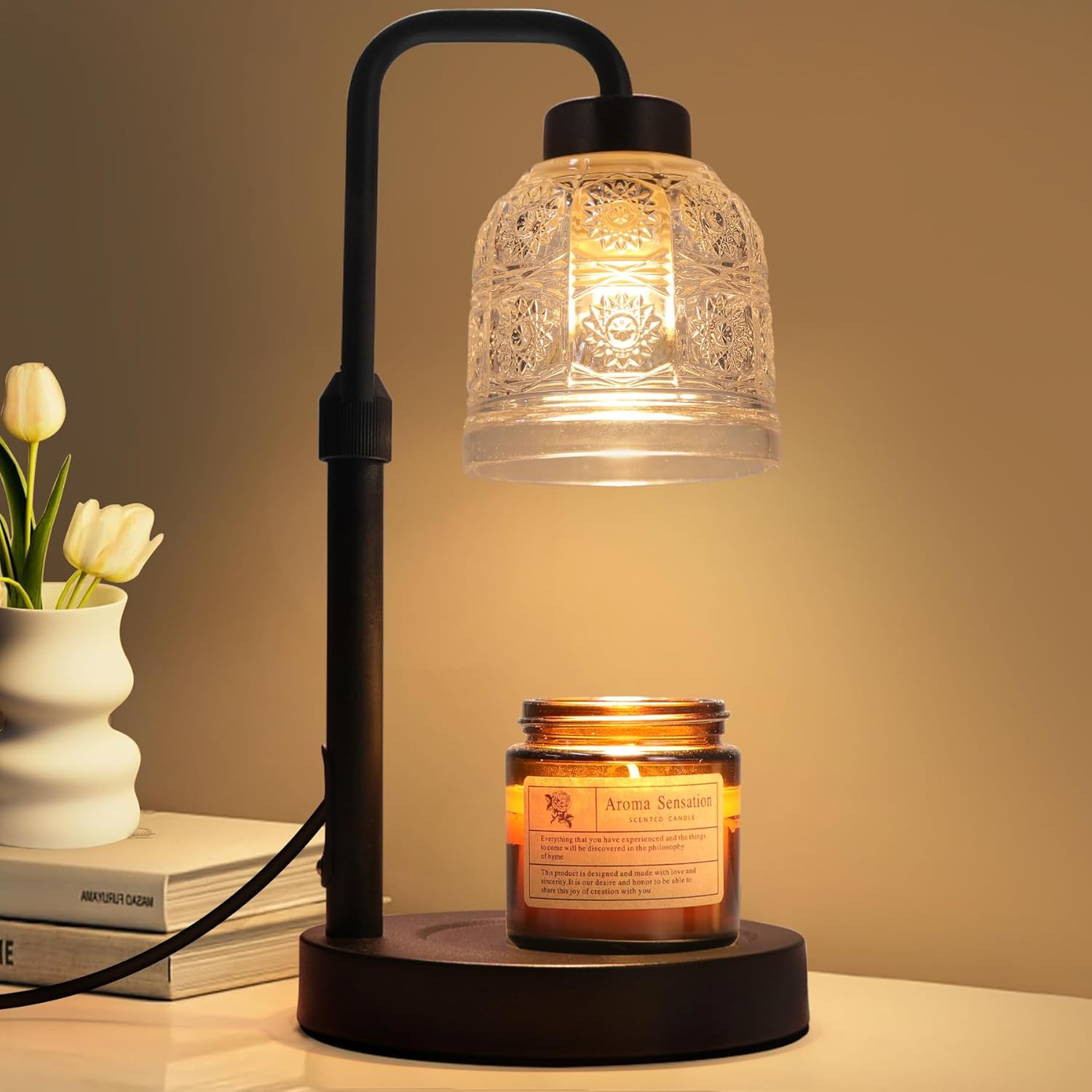 Candle Warmer Lamp with Timer Dimmable, Adjustable Lamp Candle Warmer, Birthday Gifts for Women Mom, Wax Warmer Lamp for Scented Jar, House Warming Gifts New Home Decor