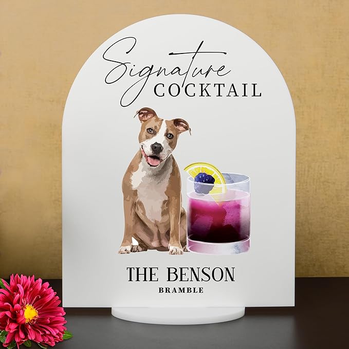 Pet Signature Drink Wedding Signs