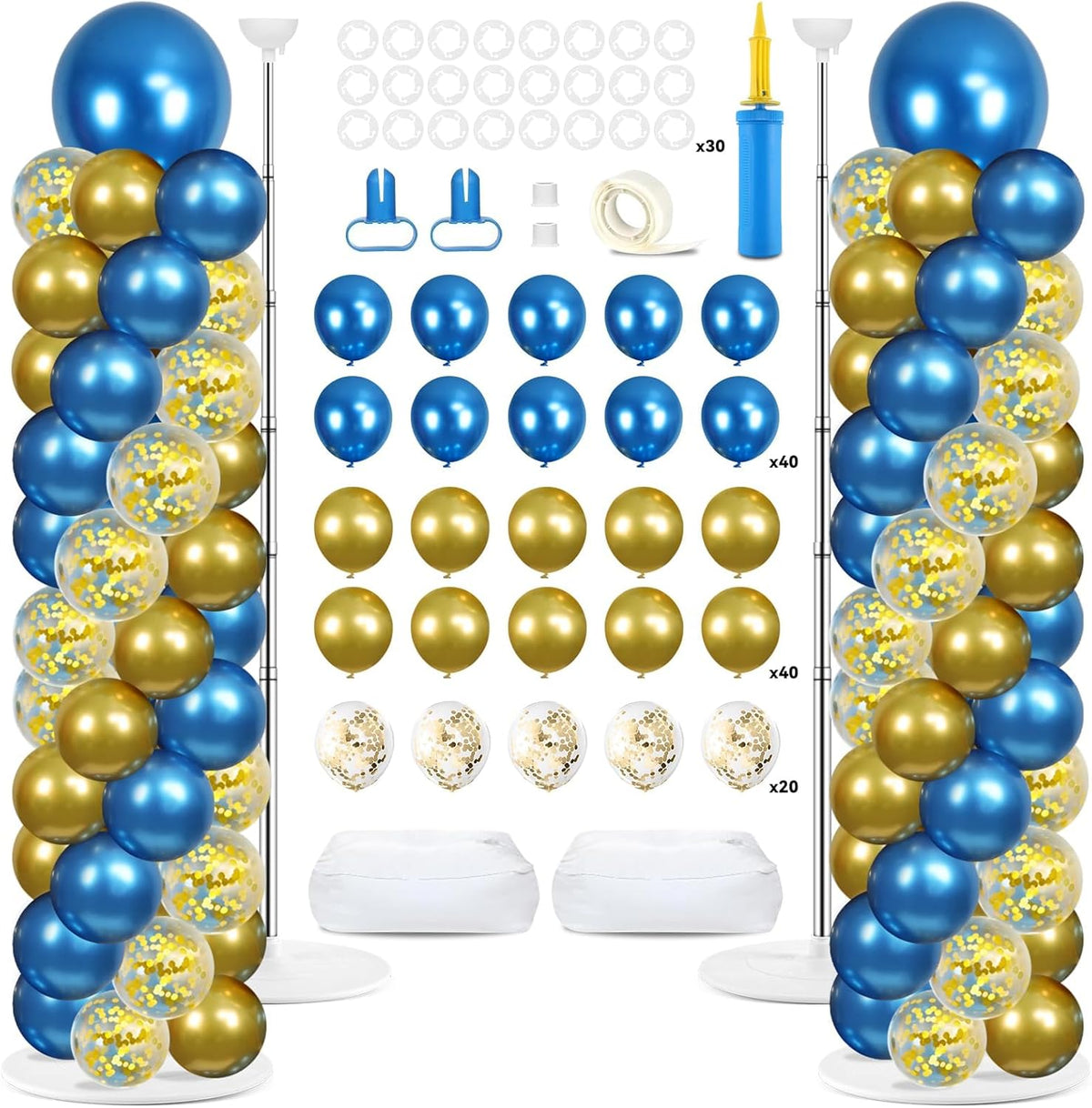 2 sets adjustable balloon column stand kit with, main product view
