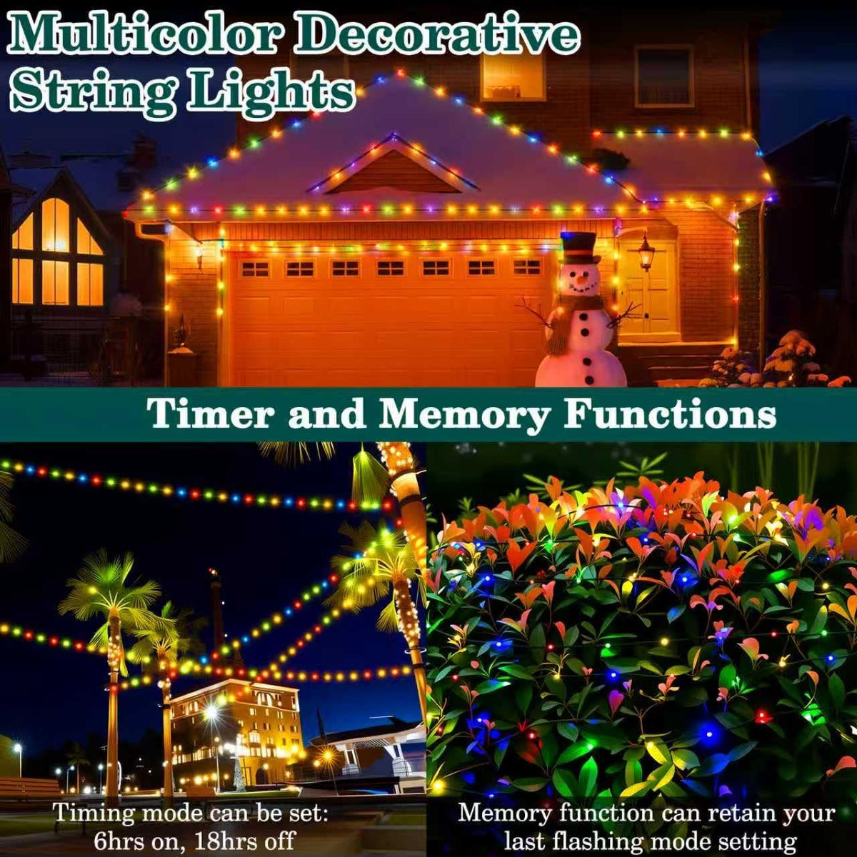 Christmas Lights,1300 LED 426FT Upgrade Long Outdoor String Lights Waterproof...