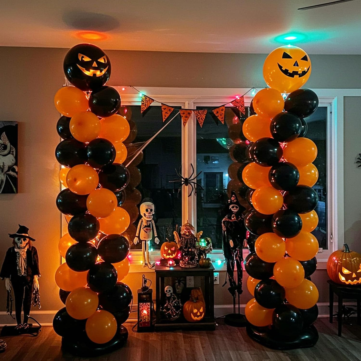Lighted Half Arch Balloon Stand Kit 8.2FT/6FT Balloon Arch Kit for Party