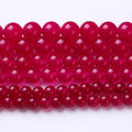 Rose Carnelian Stone Beads Gemstone Round Crystal Energy Jade Beads Stone Beads for Jewelry Making DIY Bracelet Necklace Jewelry Making 1 Strand 15.5inch 35PCS 10MM