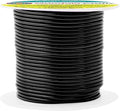 Mandala Crafts 14 Gauge Anodized Aluminum Craft Wire for Jewelry Making - 60 FT Colored Flexible Black Wire - Bendable for Bonsai Armature Crafting Sculpting