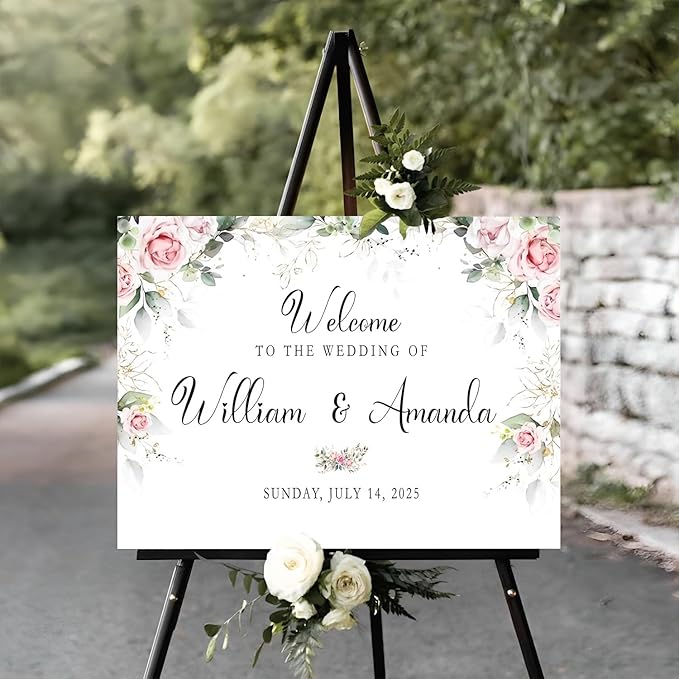 Welcome To Our Rustic Wedding Decor - Entrance & Shower Signs