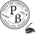 Custom Embosser Stamp - Personalized Book Embosser for Book Lovers, Readers, Home, Office & Library Collections (Letter-14)
